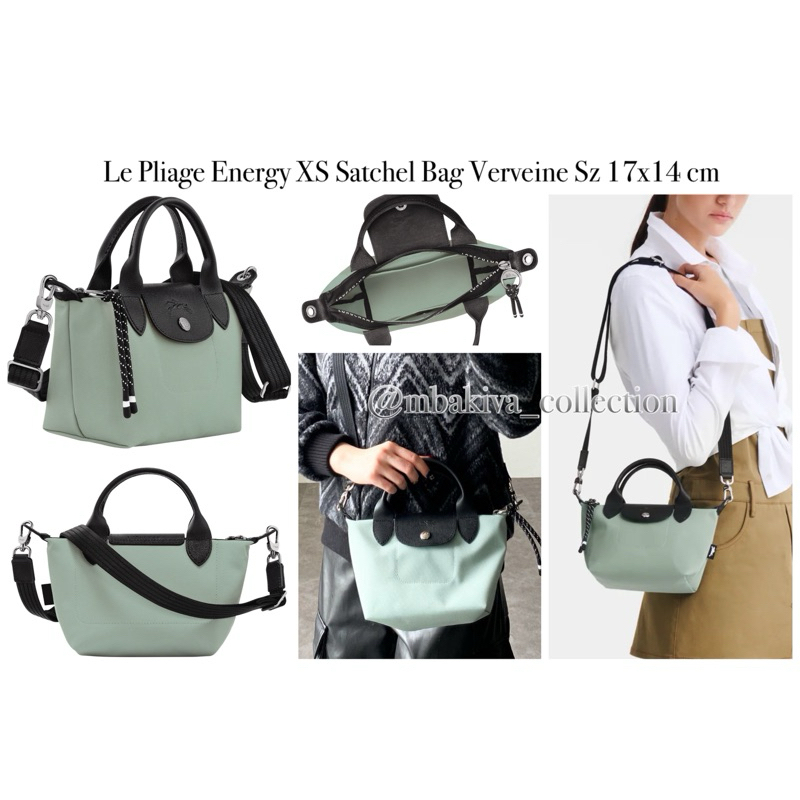 Le Pliage Energy XS Satchel Bag Verveine