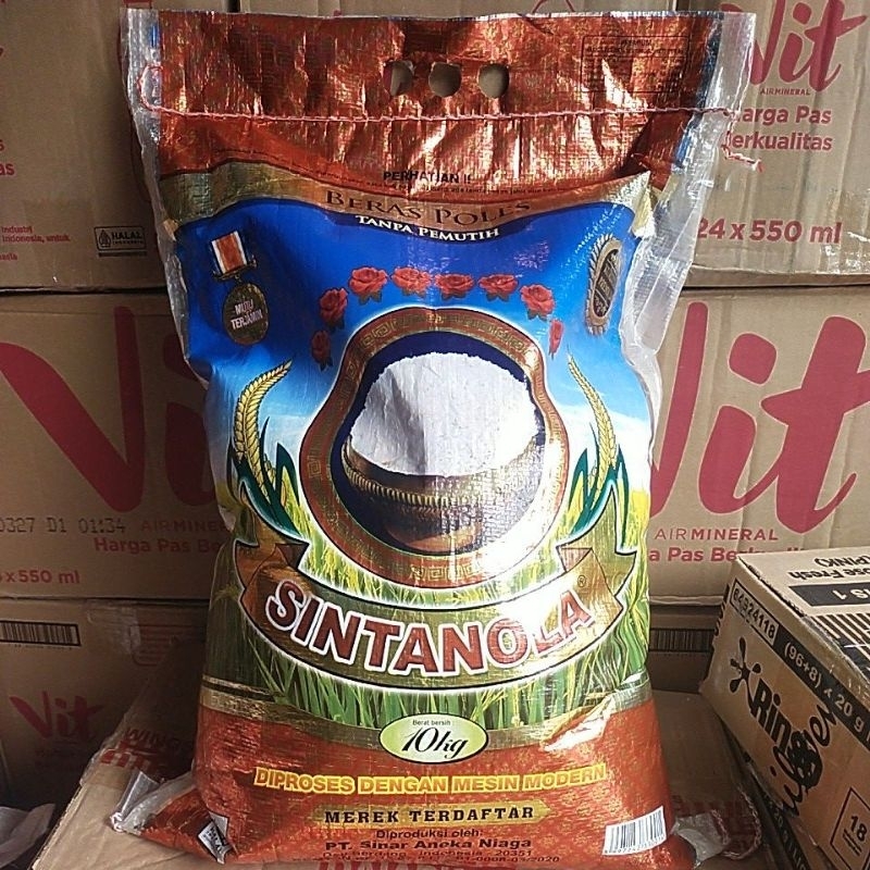 

BERAS PREMIUM SINTANOLA 10 KG DIJAMIN PUTIH DAN BERSIH