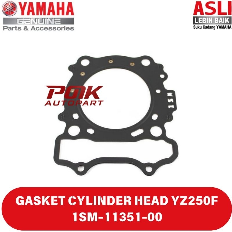 GASKET CYLINDER BLOK BAWAH  YZ250F YZ250FX ORIGINAL YAMAHA kode part : 1MS-11351-00
