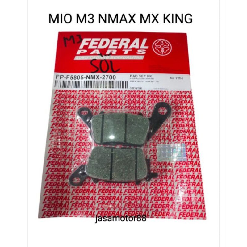 KAMPAS REM CAKRAM DEPAN MIO M3 MX KING NMAX FEDERAL PARTS