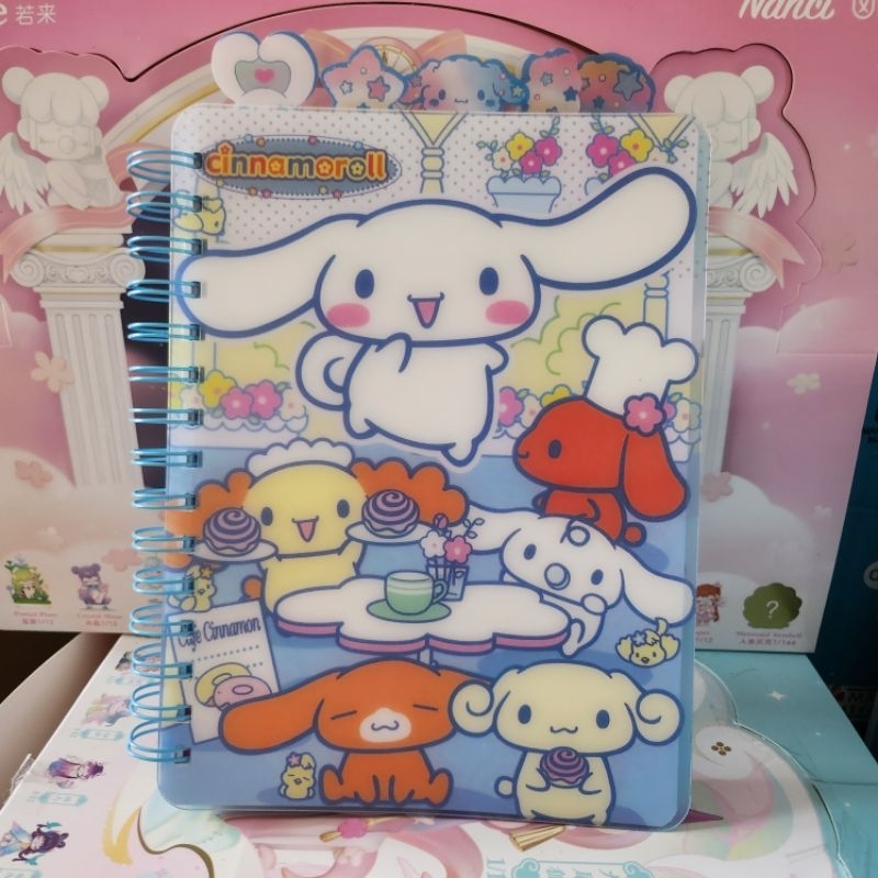 

Buku Tulis 15x21 Cm Cinnamoroll Biru Notebook Ring Sanrio