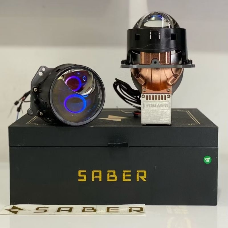 SABER biled SR900 EVO LED Projector Headlamp Laser LED Lampu Laser