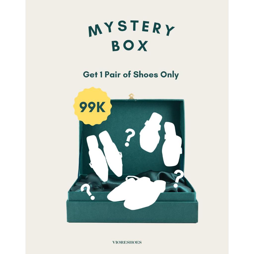 VIORE MYSTERY BOX / HEELS / FLATSHOES / SANDAL / MULES / SLIP-ON / RANDOM ONLY 99K SEPATU WANITA SIM