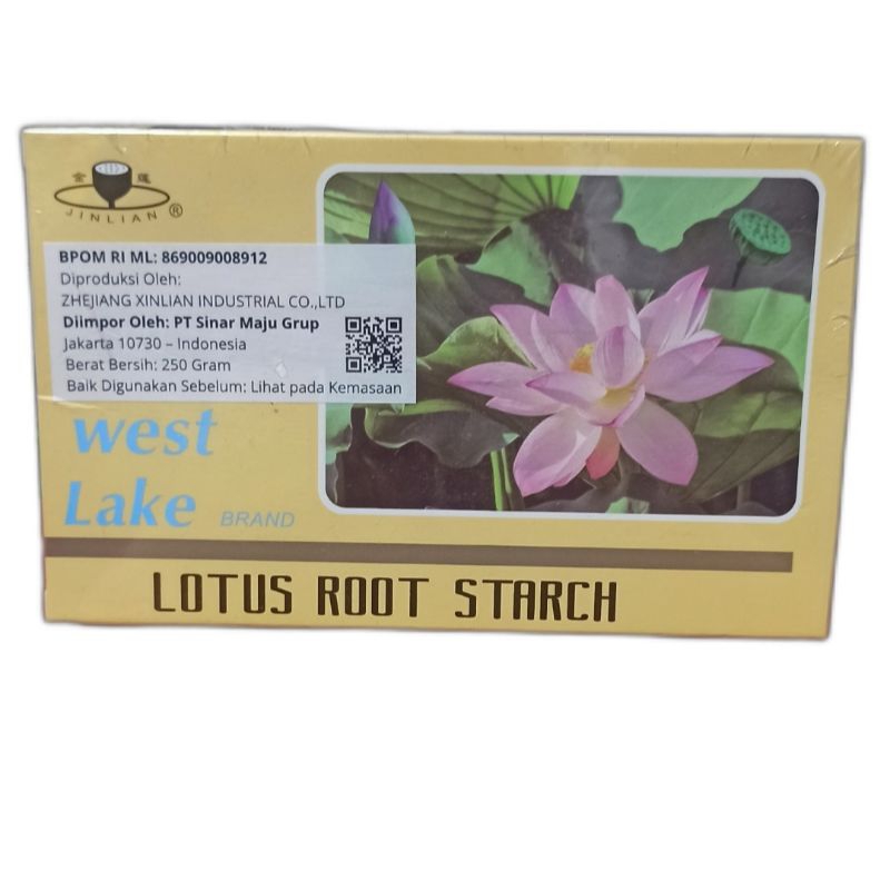 

West Lake Brand Lotus Root Starch 250g / Tepung Akar Bunga Teratai Box 250g