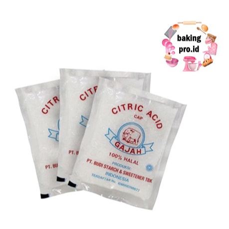 

Citrid Acid (Citroen) Cap Gajah 50gr