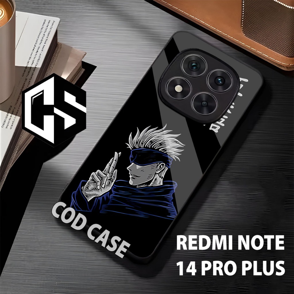 case Hp REDMI NOTE 14 PRO PLUS/motif anime/casing redmi note 14 pro plus 5g/casing/softcase/glitter/