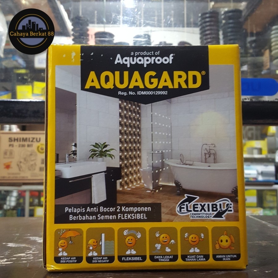 Aquagard Pelapis Anti Bocor Berbahan Semen - 2,5 Kg Aquaproof