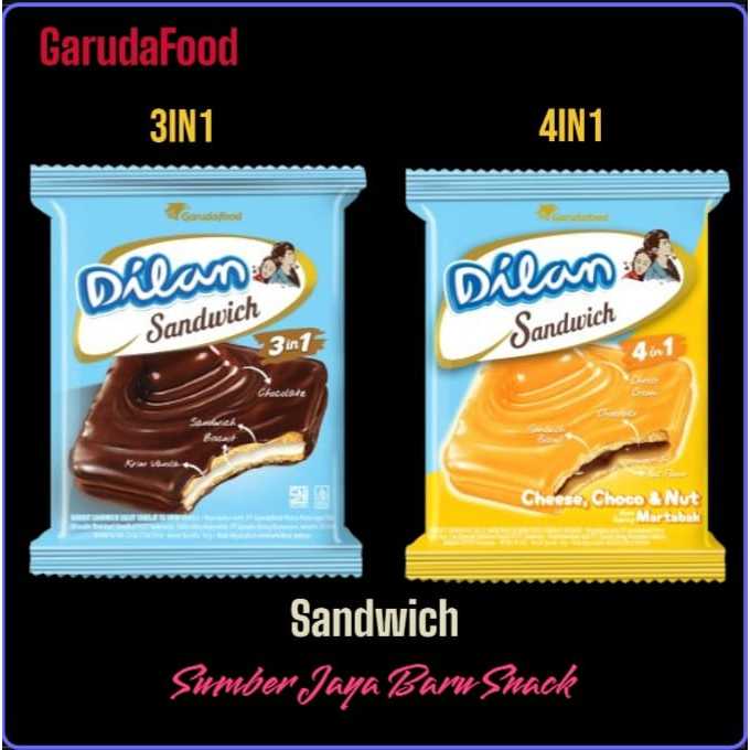 

Dilan Sandwich 3in1 BARU | 10 @ 16 g | Garuda Food