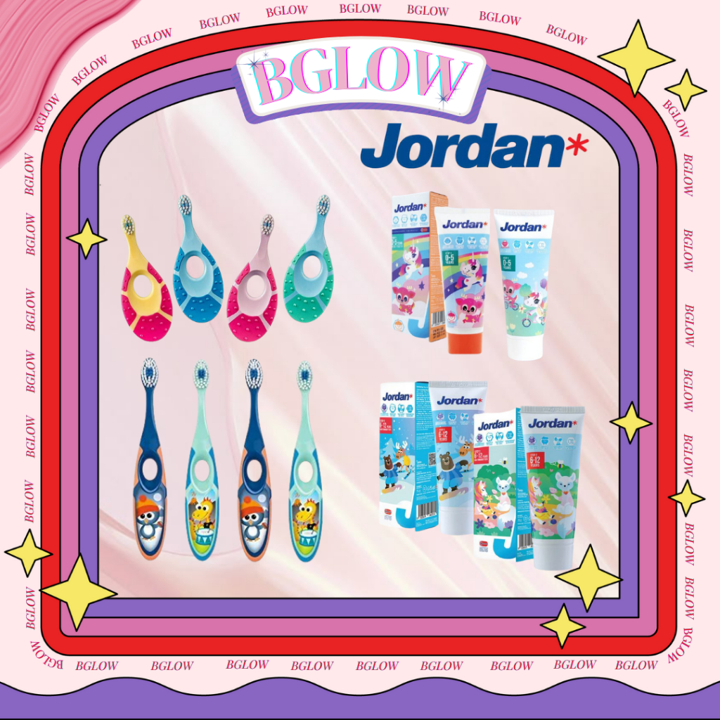 Jordan Kids  Twins Pack/  Odol / Sikat Gigi Oral Care Toothbrush Step 1 Step 2
