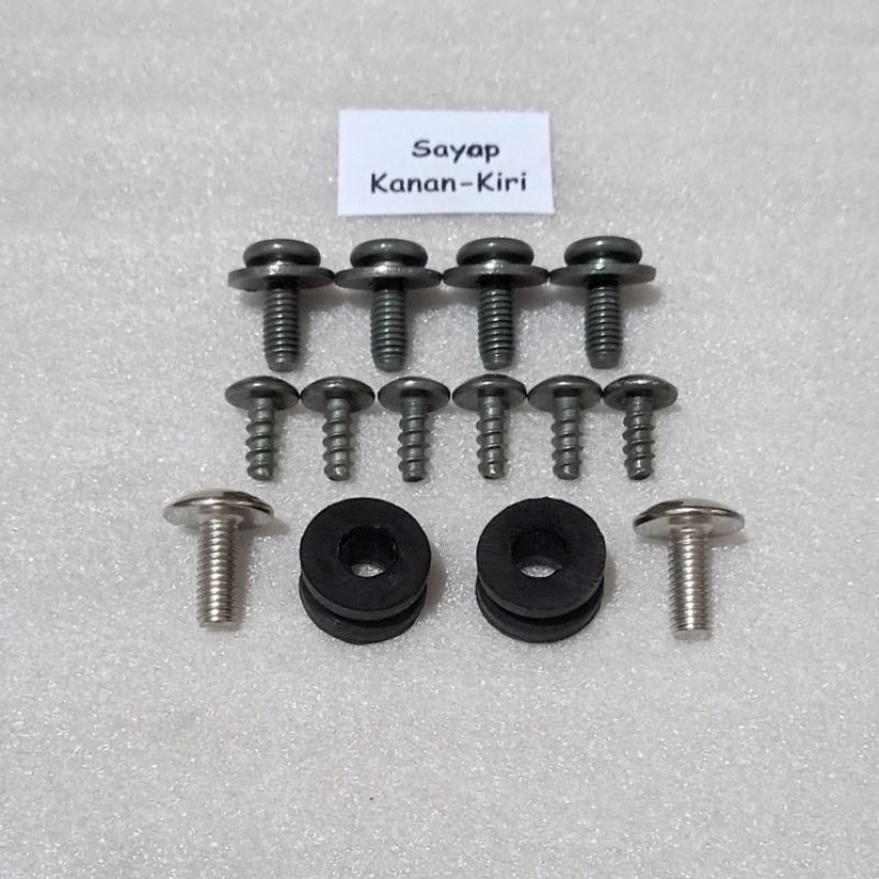 Baut Full Set Cover Bodi Body Sayap Kanan Kiri Yamaha Jupiter Z Burhan Karbu Karburator Lama