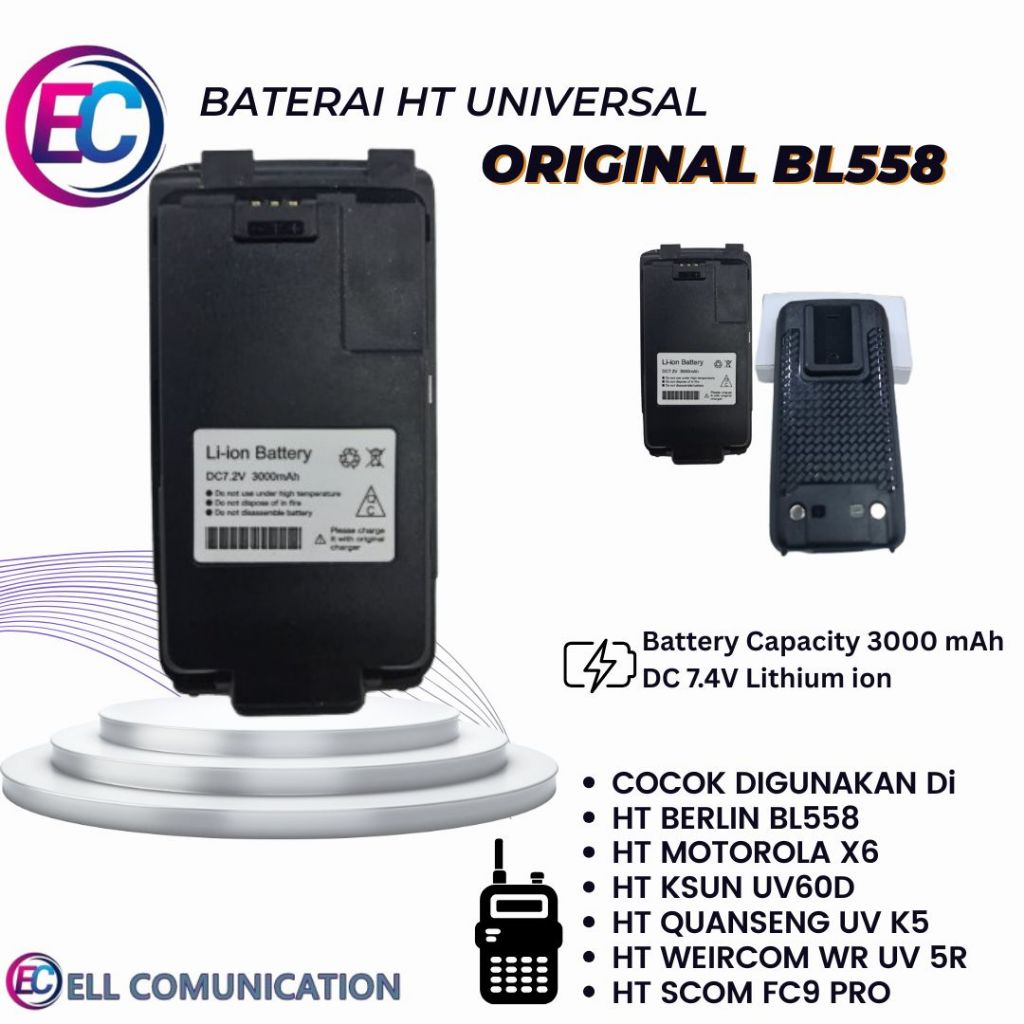 BATRE HT WEIRCOM WR UV 5R ORIGINAL WEIRCOM UV5R BATERAI QUANSENG UV K5