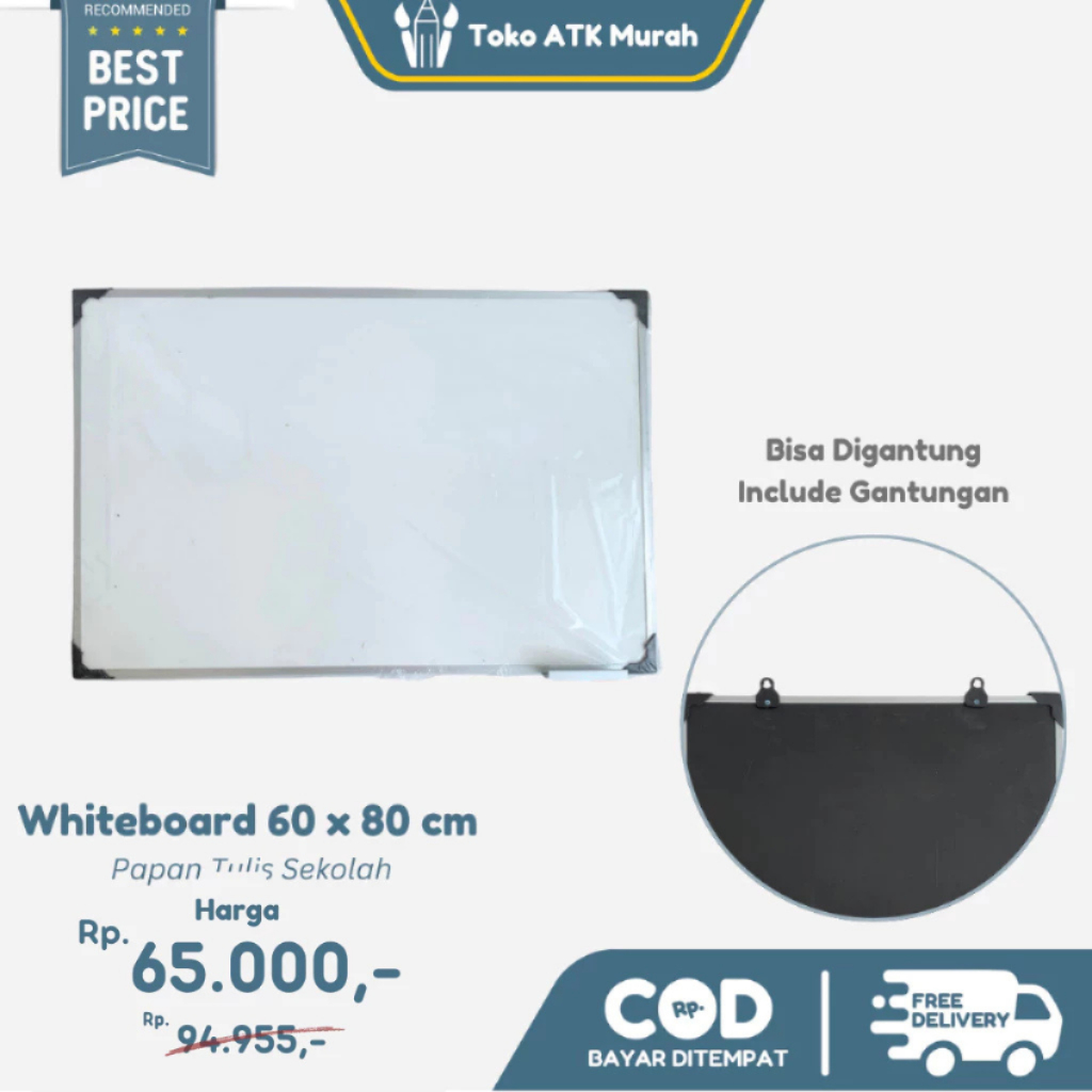 

[INSTAN] Papan Tulis / Whiteboard 60x80