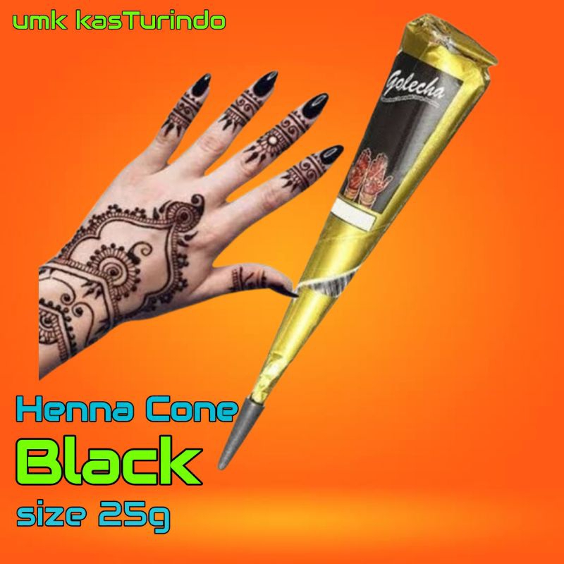 Henna Cone Merk Neha India - Tatto Pengantin Maron dan Hitam netto 25g