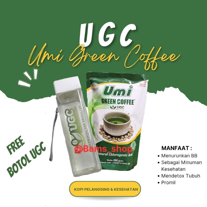 

Umi Green Coffee Pelangsing ORIGINAL, Kemasan Terbaru, UGC Kopi Penurun Berat Badan