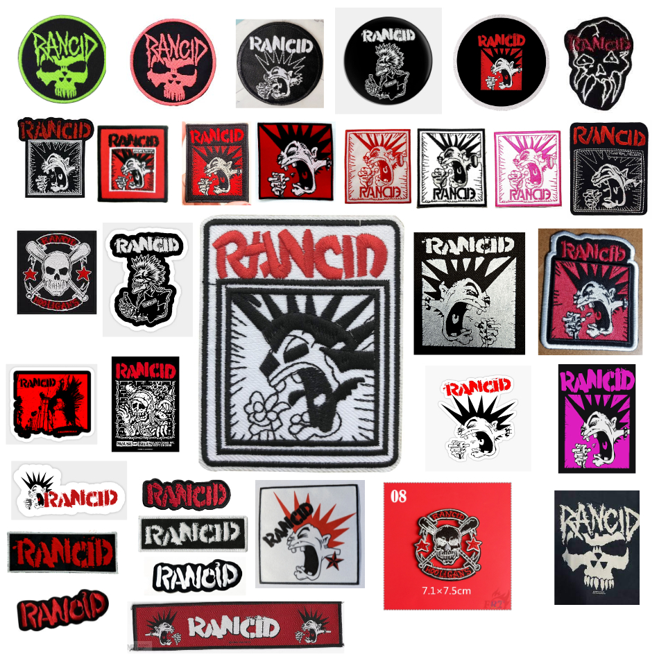 Rancid Punk Rock Patch Bordir Logo Emblem Embroidery