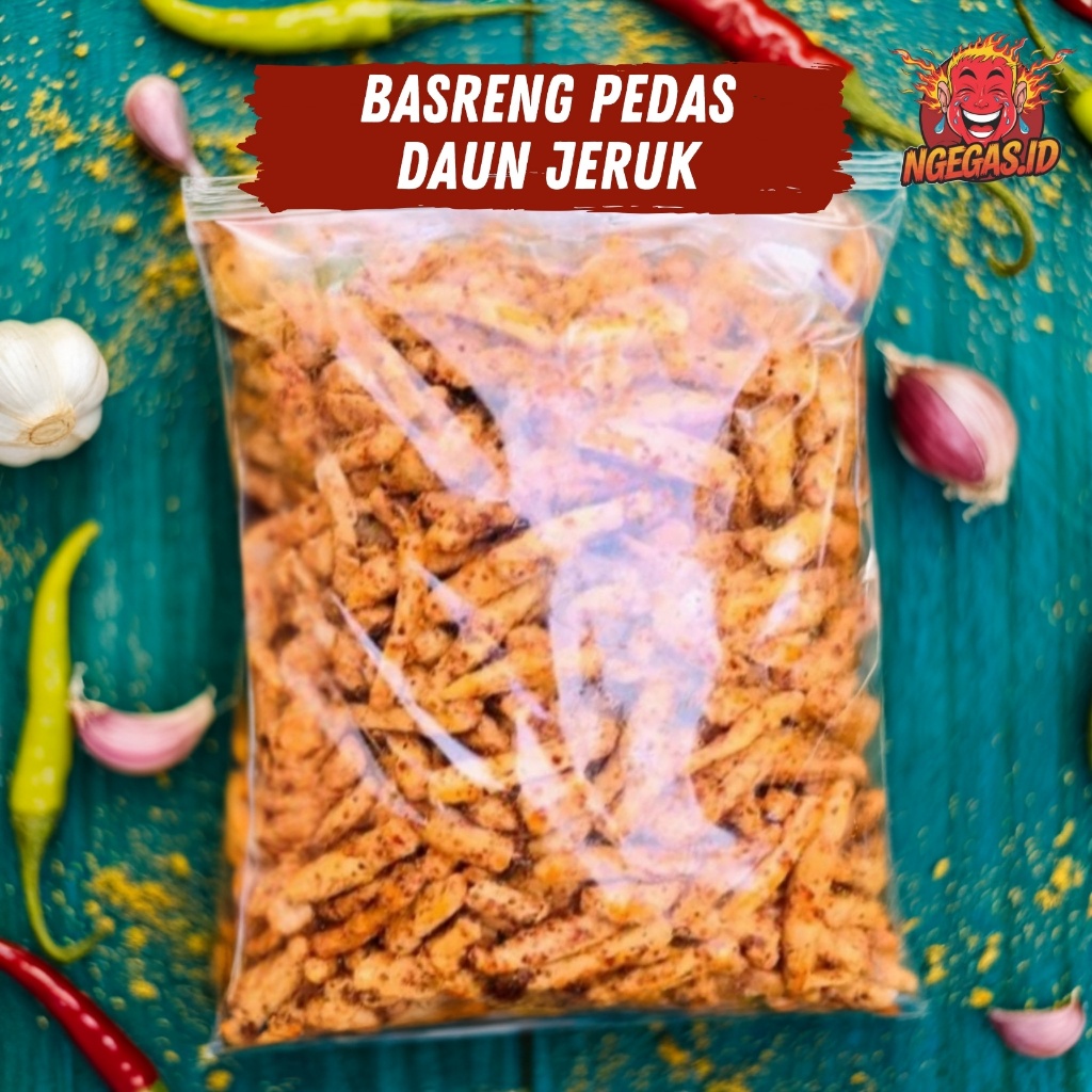 

Basreng Viral Pedas Daun Jeruk Bumbu Melimpah