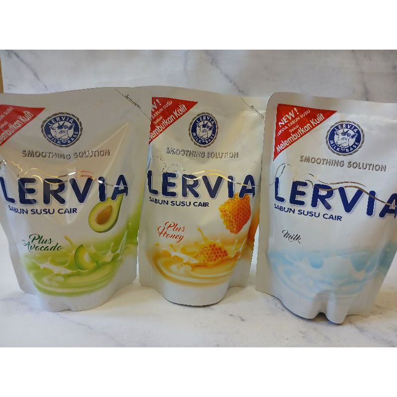 LERVIA CAIR MILK 400 ML SABUN MANDI CAIR LERVIA 400 ML REVILL