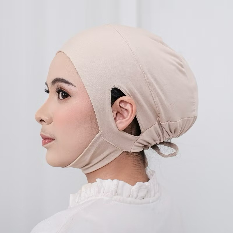Grand Hijab - Ciput Dagu Anti Budeg Bolong Telinga / Ciput Jersey / Ciput Anti Budeg / Ciput Bolong