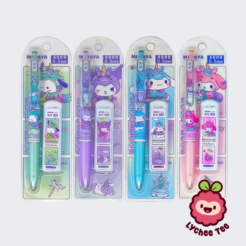 

Pensil Mekanik + Refill Isi Pensil HB 0,5 mm Motif Karakter Sanrio