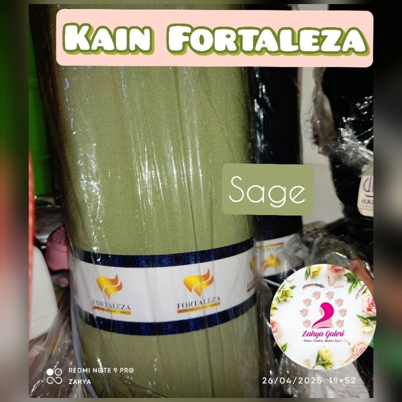 Roll Fortaleza warna SAGE 31yard- Zahya Galeri