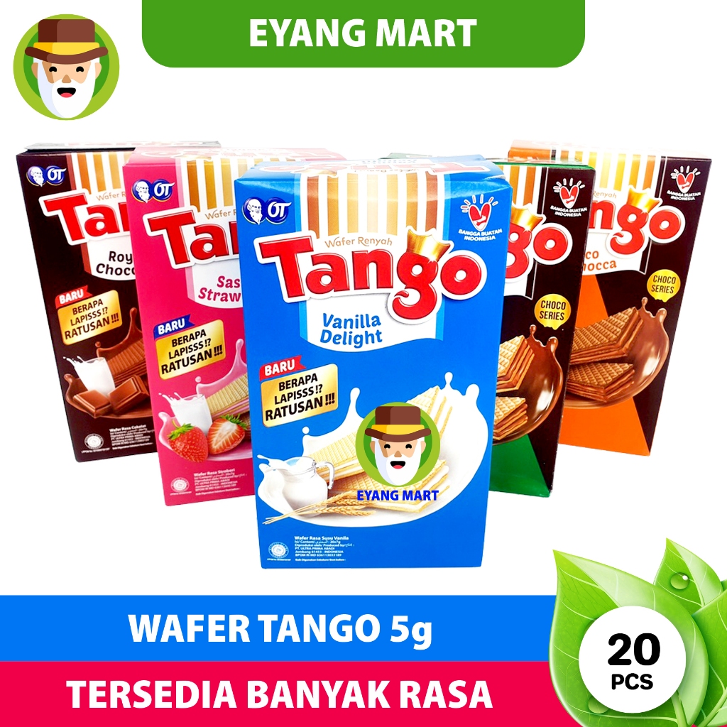 

Biskuit Wafer Tango All Variant 5gr (isi 20)