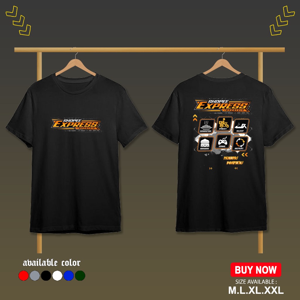 Baju Distro INDO SHOPEE EXPRESS Apparel Unisex - KAOS Viral - KAOS Keren - Terupdate