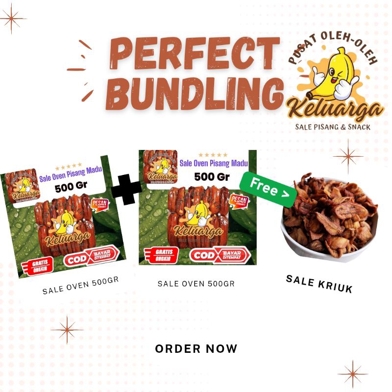 

paket Bundling sale oven 500gr beli 2 free sale kriuk ukuran random