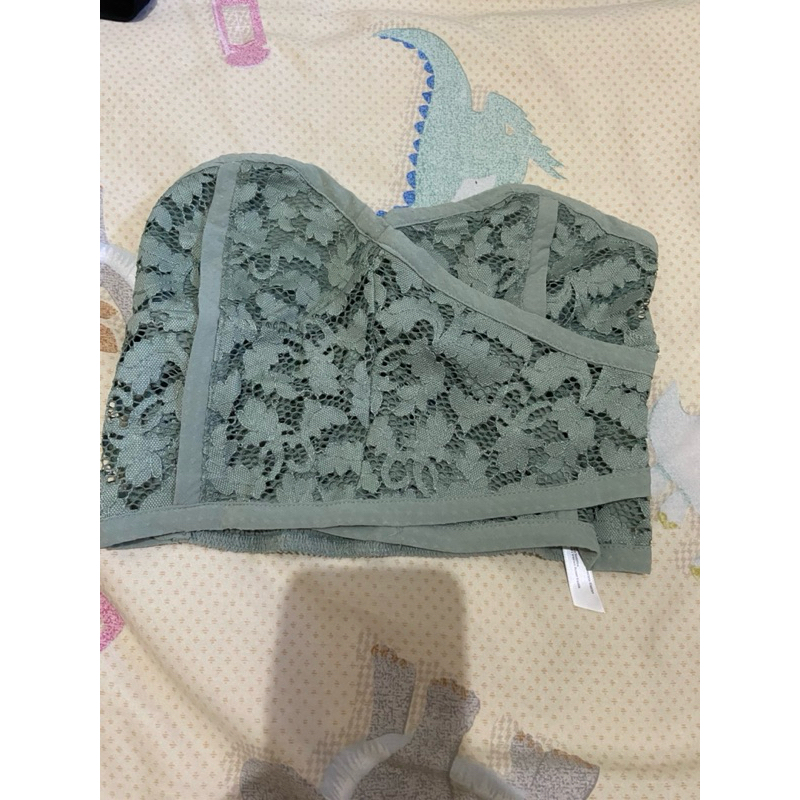 tube top sage/ mint