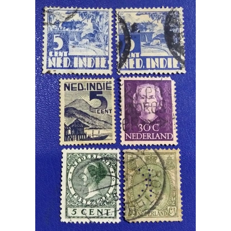 

Prangko Lawas Nederland 6 Keping