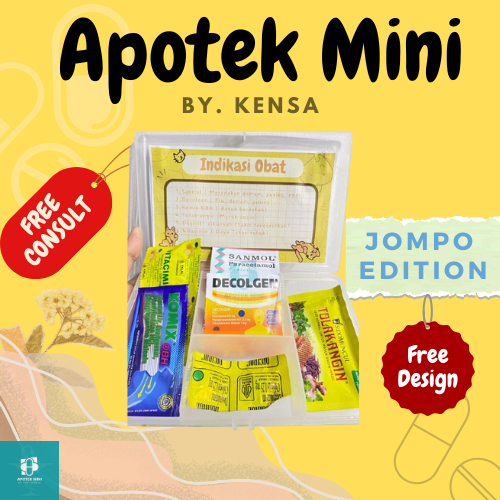 Apotek mini |JOMPO EDITION | KADO VALENTINE | BOX GIFT/HAMPERS/ Kado Ulang Tahun/ Kado Sahabat (Read