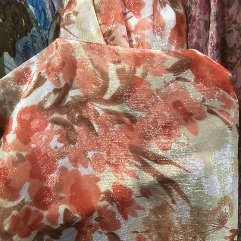 kain sifon sutra motif - kain sifon sutra motif bunga - kain sifon sutra motif impor - kain sifon su