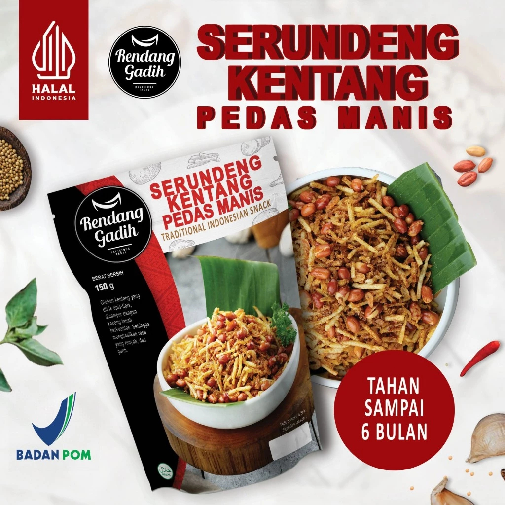 

Rendang Gadih Pyk - Serundeng Kentang 150 g