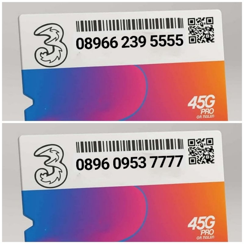 NOMOR CANTIK TRI 11 DIGIT & 12 ANGKA INTERNET 3 GB NOMER THREE 4G LTE