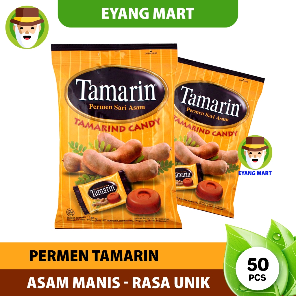 

Permen Tamarin 135gr isi 50 Pcs / Permen Sari Asam