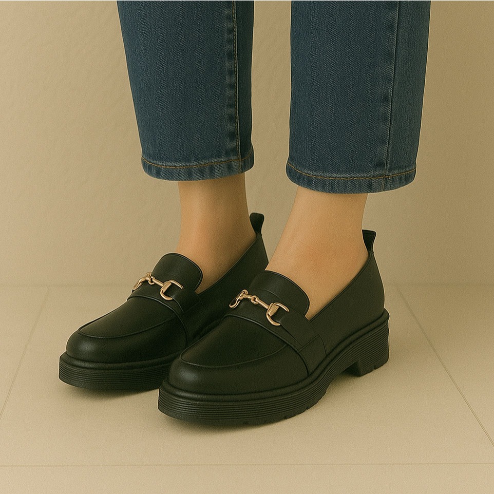 Loafer Big Size 40.41.42.43.44.45 Sepatu Wanita Docmart Casual Style Mary Jones Ukuran Jumbo