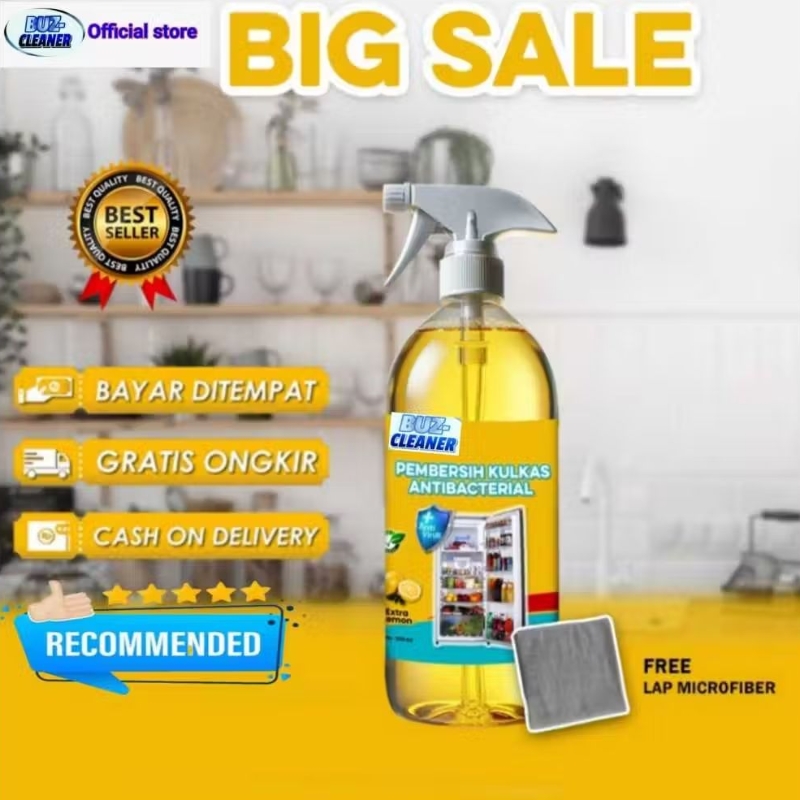 PROMO BUZ PEMBERSIH  KULKAS Pembersih Serbaguna,cairan Pembersih kulkas.komor, mejikom, dll pembersi