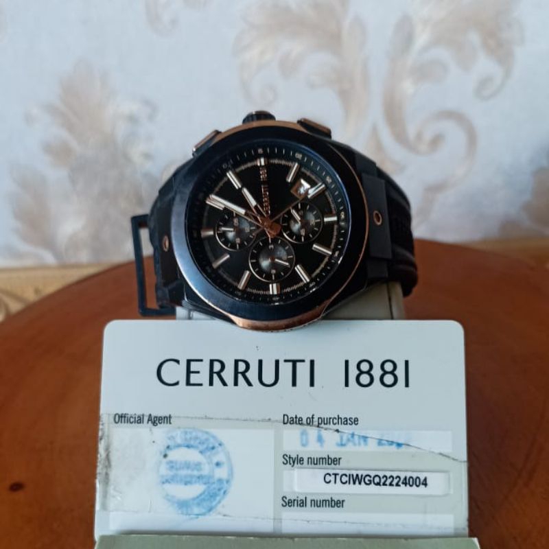 JAM TANGAN CERRUTI 1881 SECOND LIKE NEW ORIGINAL