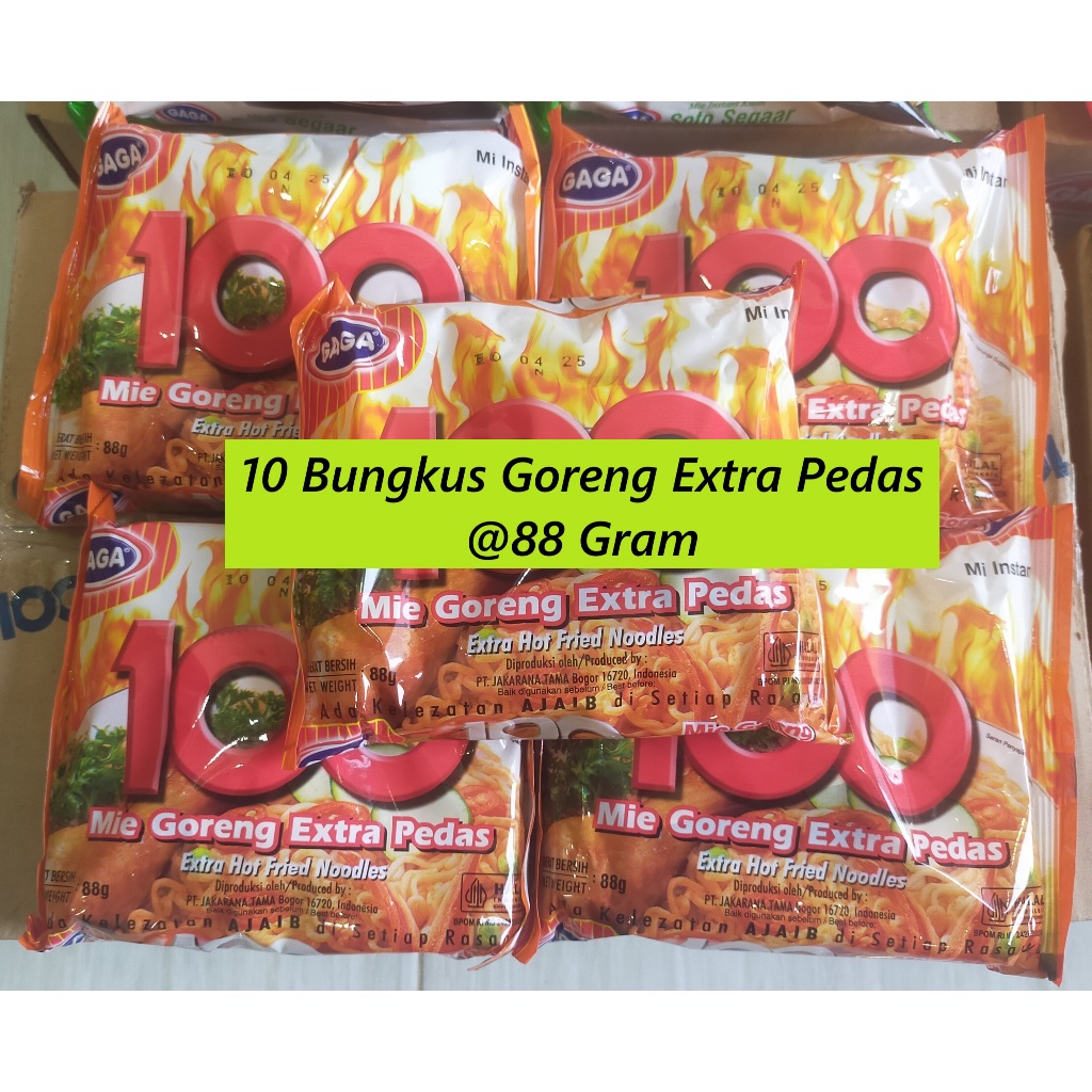 

Paket 311 : 20 Bungkus , 10 Goreng Extra Pedas dan 10 Goreng Spesial
