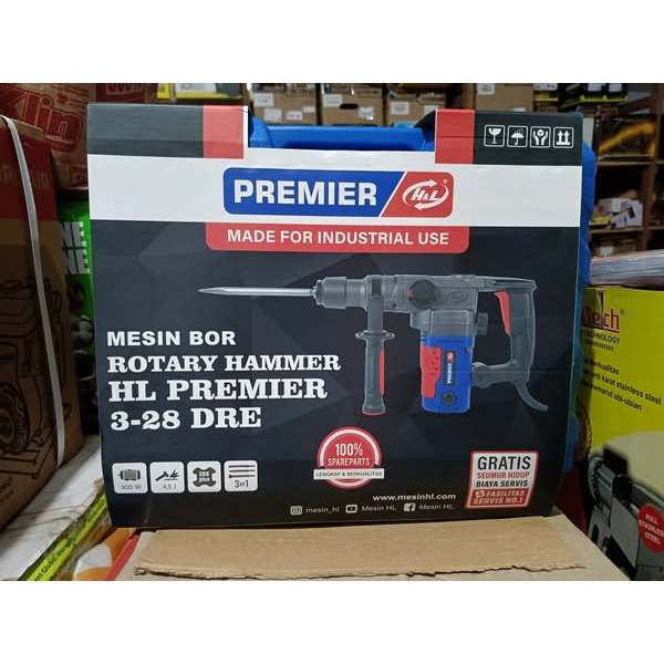 Mesin Bor Bobok/Rotary Hammer Merk HL Premier 3-28 DRE