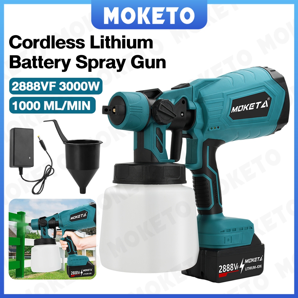 1000ML Spray gun elektrik/Alat Semprotan Cat Spray/mesin semprot cat minyak cat tembok multifungsi/A