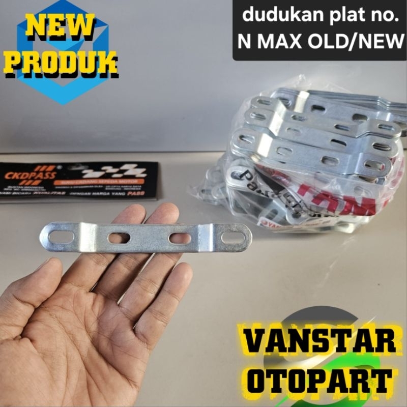 dudukan plat nomor depan n max nmax old/new 150/155 lexi model ori warna putih