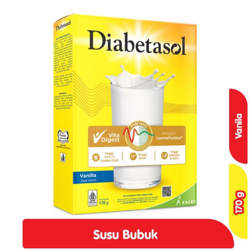 

Diabetasol Susu Bubuk Dewasa Vanilla 170 g