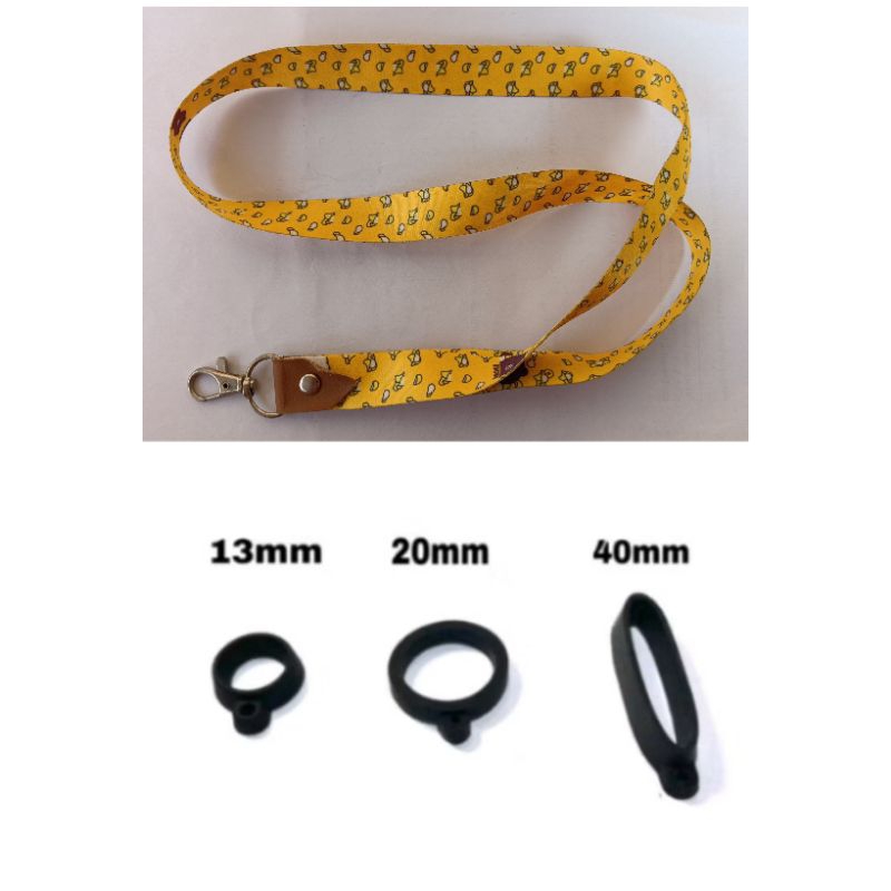 

Tali Lanyard Motif YELLOW BROWN LINE (warna dasar kuning, pinggiran coklat), dan gratis 3 pcs karet oring