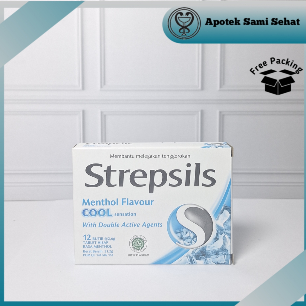 

1 BOX STREPSILS MENTHOL FLAVOUR COOL SENSATION