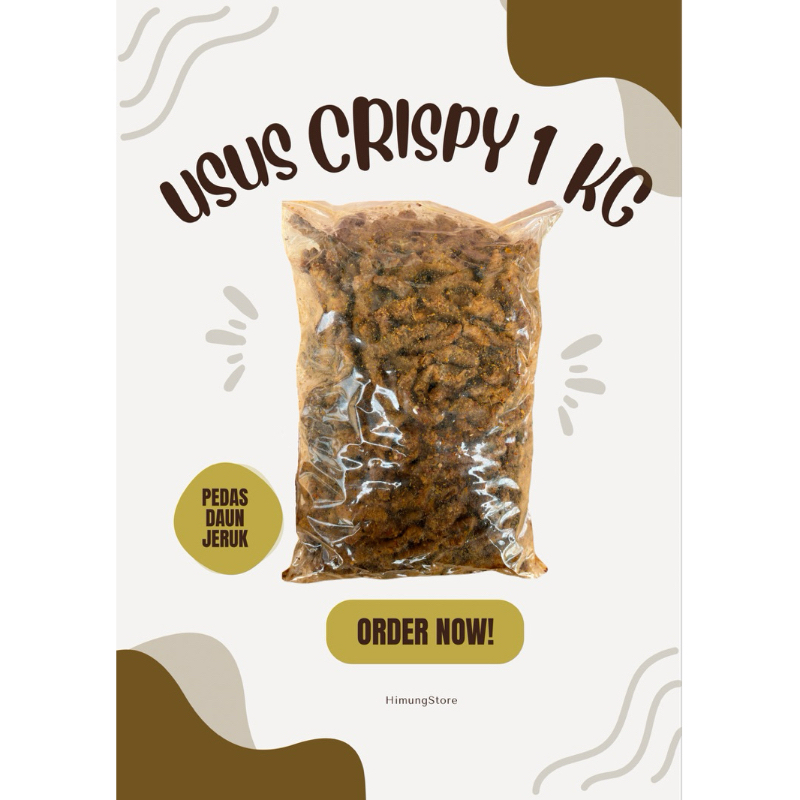 

KRIPIK USUS CRISPY 1 KG RENYAH PREMIUM