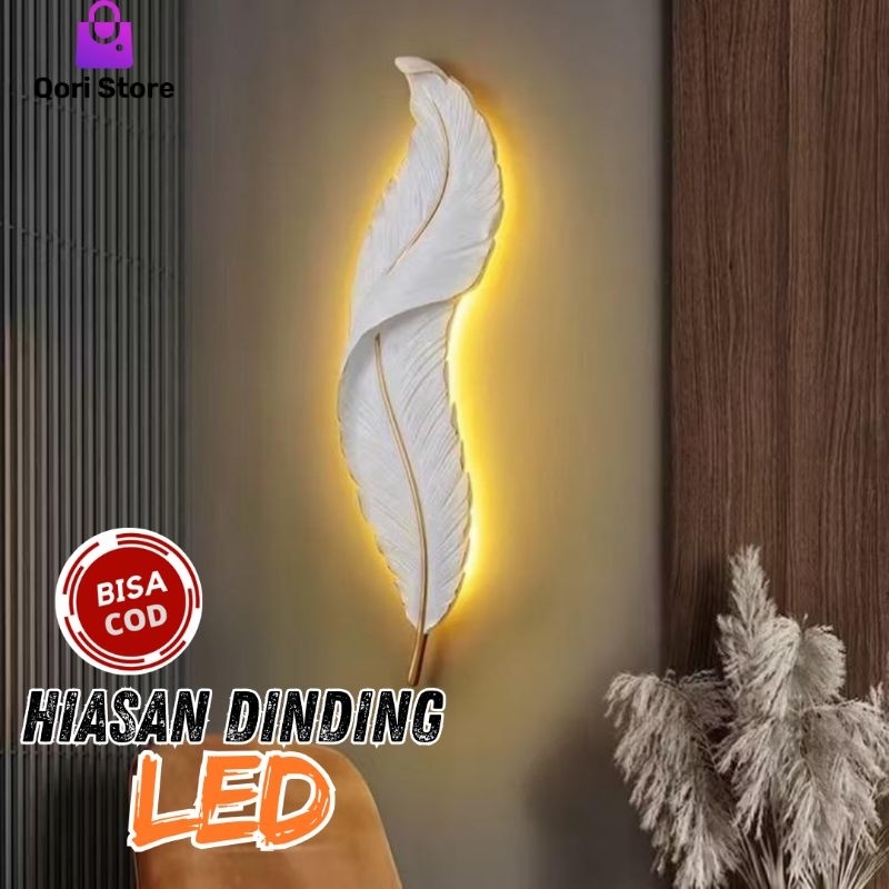 Qori Store - Hiasan Dinding LED Besar - Kecil / Hiasan Dinding Daun LED / Hiasan Dekorasi Dinding LE