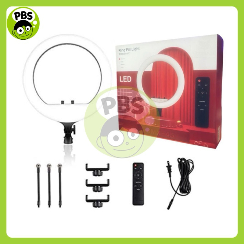 PBS - Lampu Ringlight LED Ukuran Jumbo Besar 45cm Make UP Vlog Live Streaming Ring Light