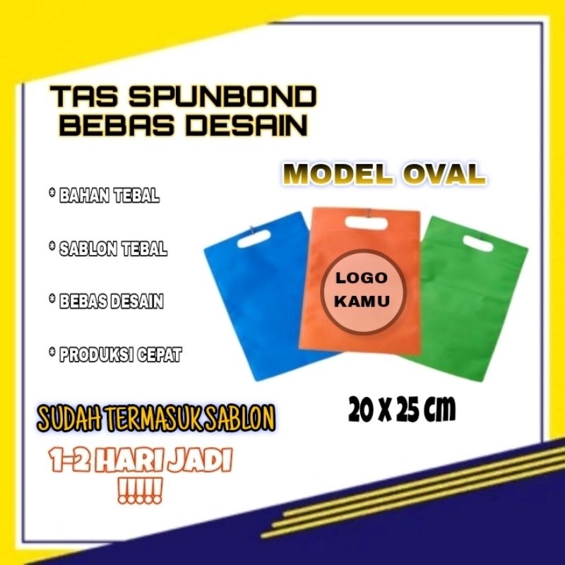

Goodie bag Tas Spunbond Custom Sablon 20x25 cm / Tas Souvenir / Tas Hajatan / Tas Spunbond sablon