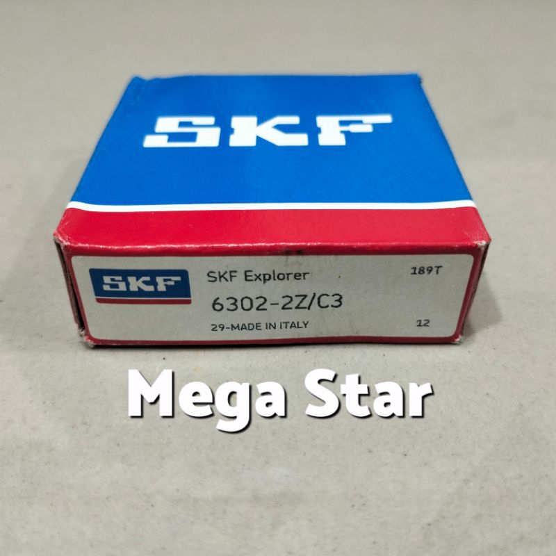 BEARING 6302 ZZ /6302-2Z C3 ( tutup besi ) SKF ASLI