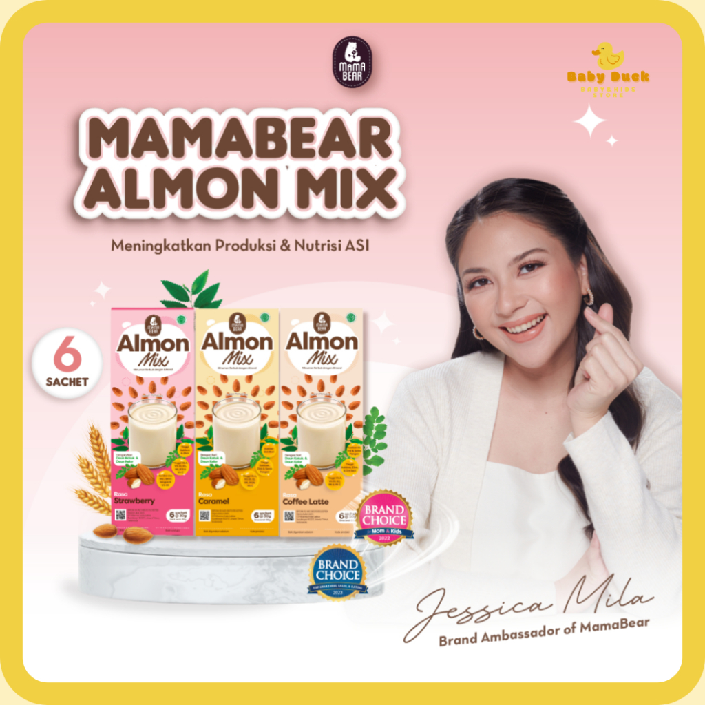Mama Bear MamaBear Almon Milk Susu Almond Mix Susu Less Sugar Susu Pelancar Asi Asi Booster Peningka